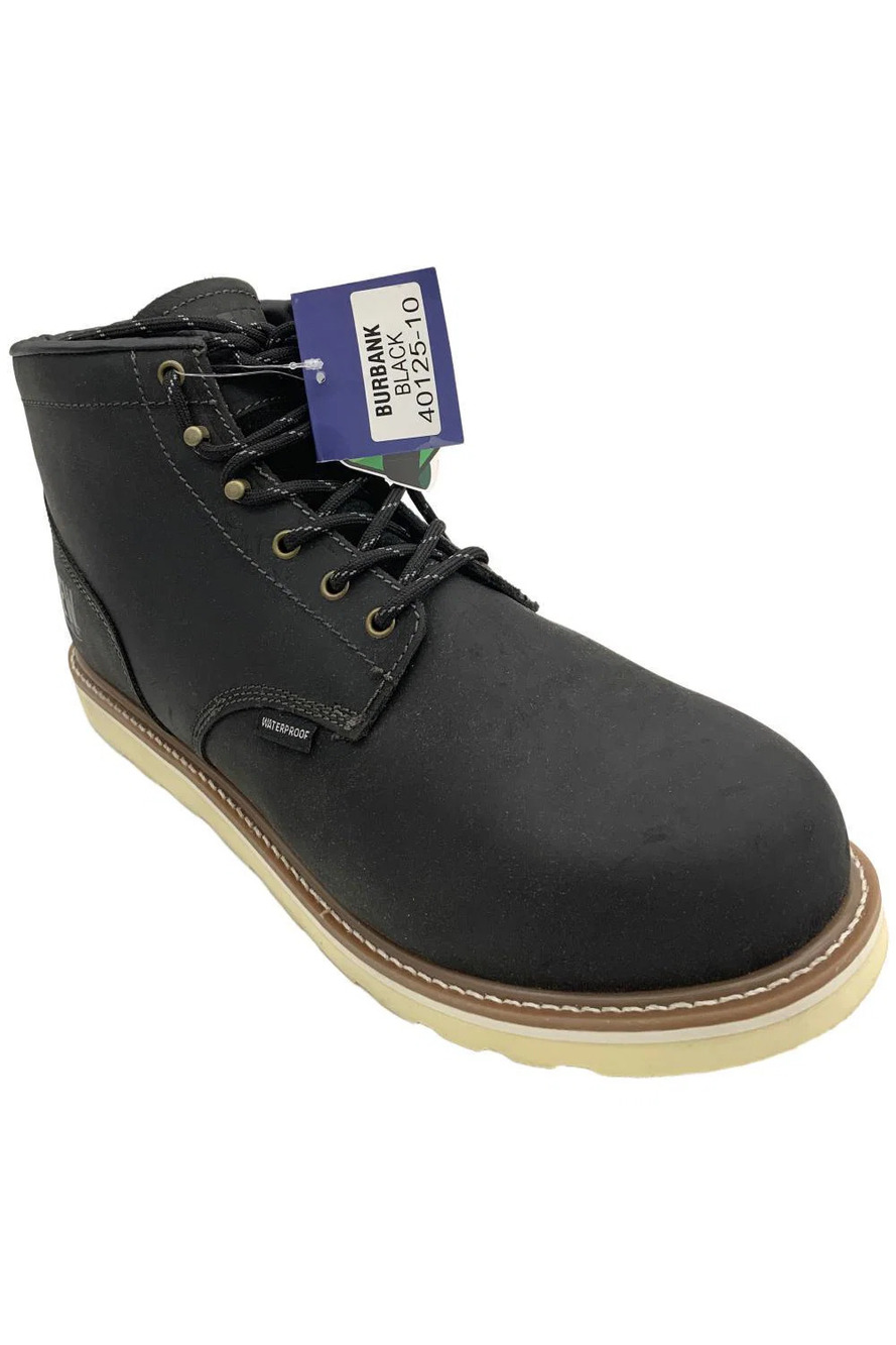 Drew Men's Burbank Boot Black Leather - Wide